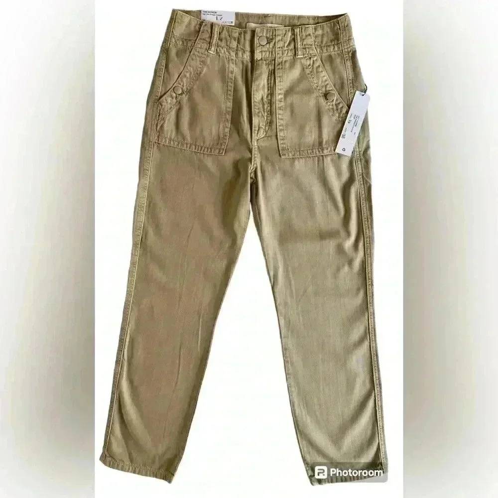 Joe’s high rise vintage straight ankle. Utility pant